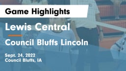 Lewis Central  vs Council Bluffs Lincoln  Game Highlights - Sept. 24, 2022