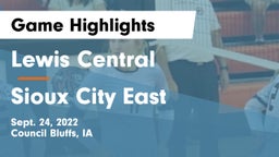 Lewis Central  vs Sioux City East  Game Highlights - Sept. 24, 2022