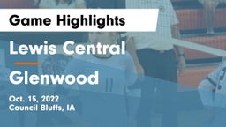 Lewis Central  vs Glenwood  Game Highlights - Oct. 15, 2022