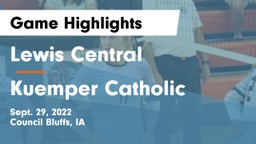 Lewis Central  vs Kuemper Catholic  Game Highlights - Sept. 29, 2022