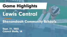 Lewis Central  vs Shenandoah Community Schools Game Highlights - Sept. 21, 2023