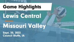 Lewis Central  vs Missouri Valley  Game Highlights - Sept. 30, 2023