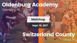 Matchup: Oldenburg Academy vs. Switzerland County  2017