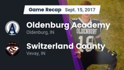 Recap: Oldenburg Academy  vs. Switzerland County  2017