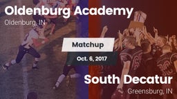 Matchup: Oldenburg Academy vs. South Decatur  2017