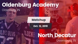 Matchup: Oldenburg Academy vs. North Decatur  2018