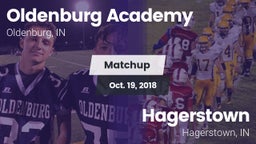 Matchup: Oldenburg Academy vs. Hagerstown  2018