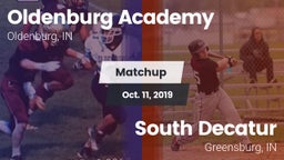 Matchup: Oldenburg Academy vs. South Decatur  2019