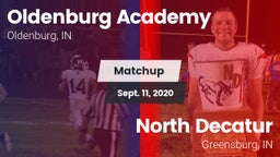 Matchup: Oldenburg Academy vs. North Decatur  2020