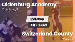 Matchup: Oldenburg Academy vs. Switzerland County  2020