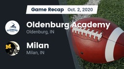 Recap: Oldenburg Academy  vs. Milan  2020
