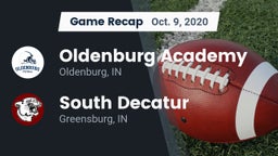 Recap: Oldenburg Academy  vs. South Decatur  2020