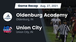 Recap: Oldenburg Academy  vs. Union City  2021