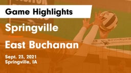 Springville  vs East Buchanan  Game Highlights - Sept. 23, 2021