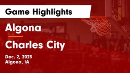 Algona  vs Charles City  Game Highlights - Dec. 2, 2023