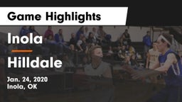 Inola  vs Hilldale  Game Highlights - Jan. 24, 2020