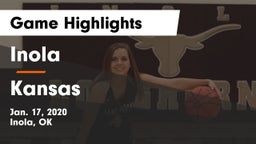 Inola  vs Kansas  Game Highlights - Jan. 17, 2020