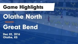 Olathe North  vs Great Bend  Game Highlights - Dec 02, 2016