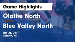 Olathe North  vs Blue Valley North  Game Highlights - Jan 26, 2017