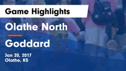 Olathe North  vs Goddard Game Highlights - Jan 20, 2017