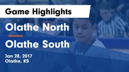 Olathe North  vs Olathe South  Game Highlights - Jan 28, 2017