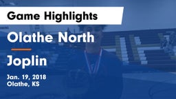 Olathe North  vs Joplin  Game Highlights - Jan. 19, 2018