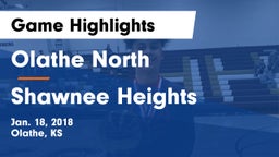 Olathe North  vs Shawnee Heights  Game Highlights - Jan. 18, 2018