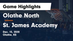 Olathe North  vs St. James Academy  Game Highlights - Dec. 15, 2020