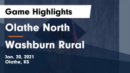 Olathe North  vs Washburn Rural  Game Highlights - Jan. 20, 2021