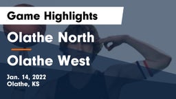 Olathe North  vs Olathe West   Game Highlights - Jan. 14, 2022
