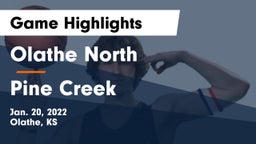 Olathe North  vs Pine Creek  Game Highlights - Jan. 20, 2022