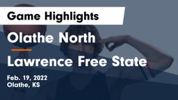 Olathe North  vs Lawrence Free State  Game Highlights - Feb. 19, 2022