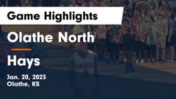 Olathe North  vs Hays  Game Highlights - Jan. 20, 2023