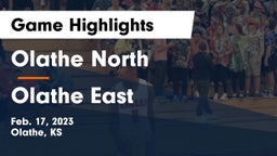 Olathe North  vs Olathe East  Game Highlights - Feb. 17, 2023