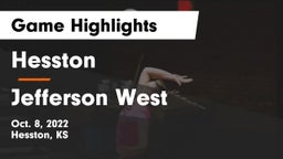 Hesston  vs Jefferson West  Game Highlights - Oct. 8, 2022