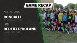 Recap: Roncalli  vs. Redfield/Doland  2016
