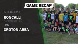 Recap: Roncalli  vs. Groton Area 2016