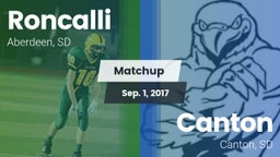Matchup: Roncalli  vs. Canton  2017