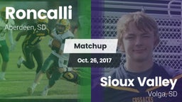 Matchup: Roncalli  vs. Sioux Valley  2017