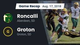 Recap: Roncalli  vs. Groton  2018