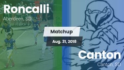 Matchup: Roncalli  vs. Canton  2018