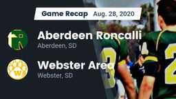 Recap: Aberdeen Roncalli  vs. Webster Area  2020