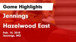 Jennings  vs Hazelwood East  Game Highlights - Feb. 14, 2018
