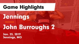 Jennings  vs John Burroughs 2 Game Highlights - Jan. 23, 2019