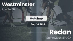 Matchup: Westminster High vs. Redan  2016