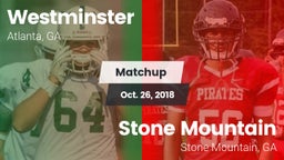 Matchup: Westminster High vs. Stone Mountain   2018