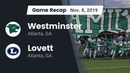 Recap: Westminster  vs. Lovett  2019