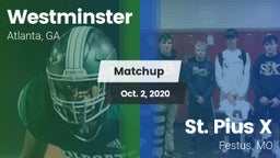 Matchup: Westminster High vs. St. Pius X  2020