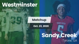 Matchup: Westminster High vs. Sandy Creek  2020