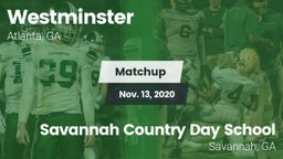 Matchup: Westminster High vs. Savannah Country Day School 2020
